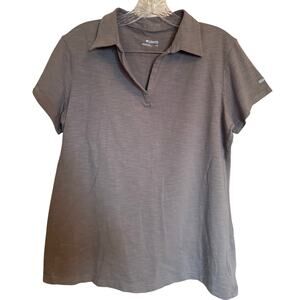 Columbia Polo top gray size women large